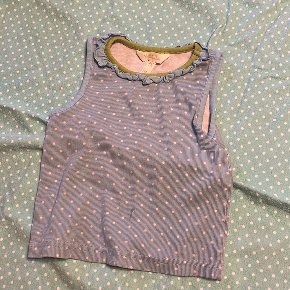 Matilda Jane Blue Polka Dot Tank